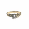 bague en or et platine avec diamants