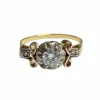 Bague en or et platine avec diamants