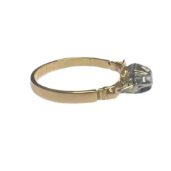 bague en or et platine avec diamants