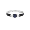 Bague en or gis avec saphir et diamants
