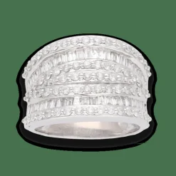 Bague en or gris avec 2,33 Cts de diamants