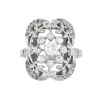 Bague en or gris et diamants