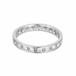 Bague en or gris et Diamants