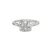 Bague en or gris et diamants