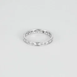 Bague en or gris et Diamants