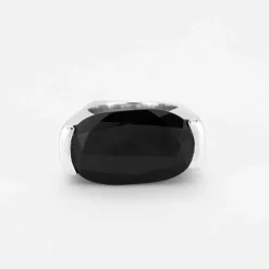 Bague en Or gris, Onyx