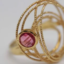 Bague en or HILOS avec tourmaline