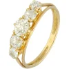 Bague en or jaune 18 carats avec diamants