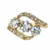 Bague en or jaune 18 carats et diamants vers 1900