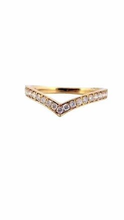 Bague en or jaune 18 carats et diamants