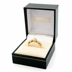 Bague en or jaune 18 carats avec diamants