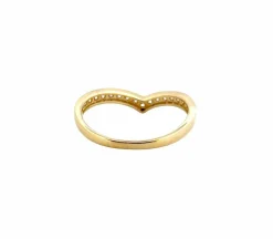 Bague en or jaune 18 carats et diamants