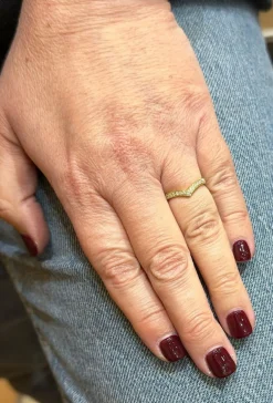 Bague en or jaune 18 carats et diamants