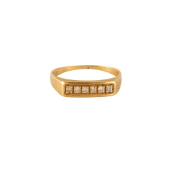 Bague en Or jaune & diamants