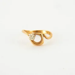 Bague en Or jaune & diamants