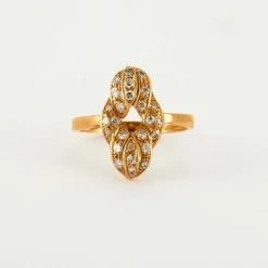 Bague en Or jaune & diamants