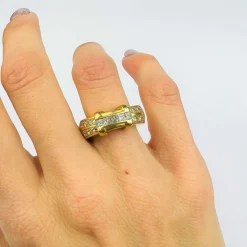 Bague en Or Jaune & Diamants