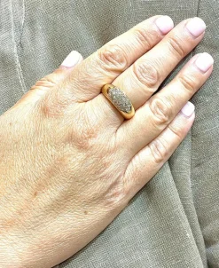 Bague en Or jaune & diamants