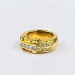 Bague en Or Jaune & Diamants