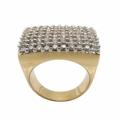 Bague en or jaune & diamants