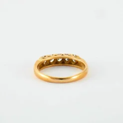 Bague en or jaune & diamants