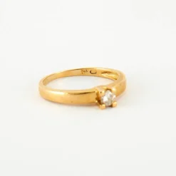 Bague en Or jaune & diamants