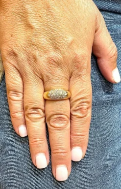 Bague en Or jaune & diamants