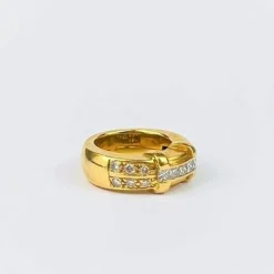 Bague en Or Jaune & Diamants