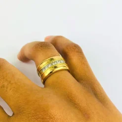 Bague en Or jaune & Diamants