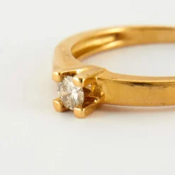 Bague en Or jaune & diamants