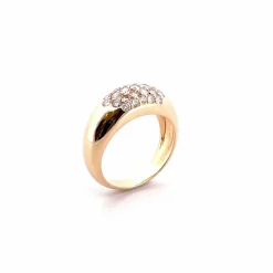 Bague en Or jaune & diamants