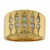 Bague en or jaune avec diamants de 0,58 ct