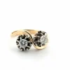 Bague en or jaune avec diamants