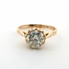 Bague en or jaune avec diamant