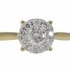 Bague en or jaune avec diamant
