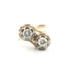 Bague en or jaune avec diamants