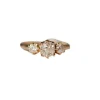Bague en or jaune avec diamants Old Mine
