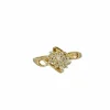 Bague en or jaune avec diamants