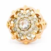 Bague en or jaune avec diamants