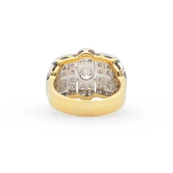 Bague en or jaune avec diamants de 0,93 carat