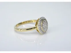 Bague en or jaune avec diamant