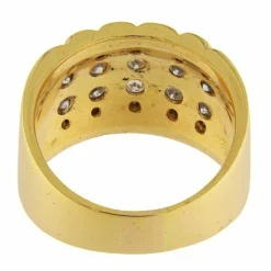 Bague en or jaune avec diamants de 0,58 ct