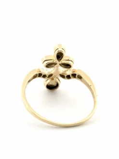 Bague en or jaune avec diamants
