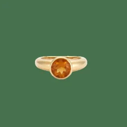 Bague en Or jaune, citrine
