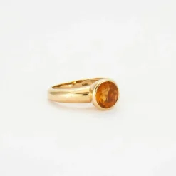 Bague en Or jaune, citrine