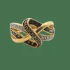 Bague en or jaune diamants