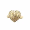 Bague en or jaune diamants
