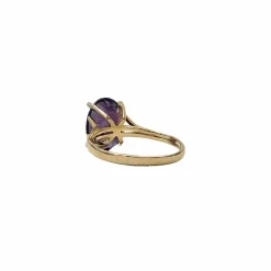 Bague en or jaune et amethyste