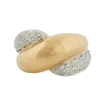 Bague en or jaune et blanc 18 cts