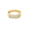 Bague en or jaune et diamants